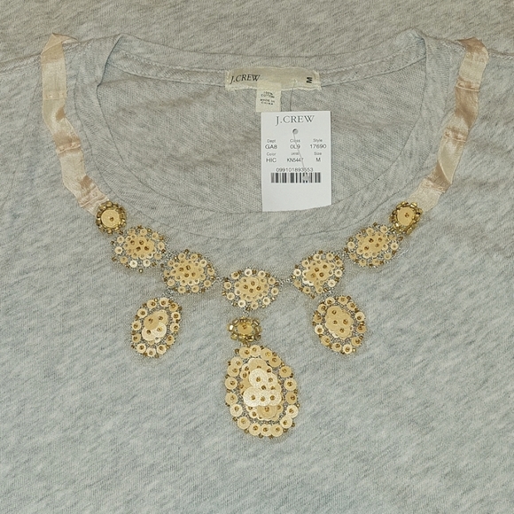 J.Crew Ringspun Necklace Tee - Picture 3 of 5